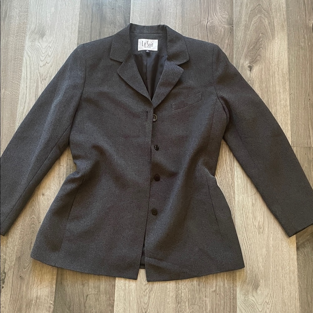 Le Suit Charcoal Blazer